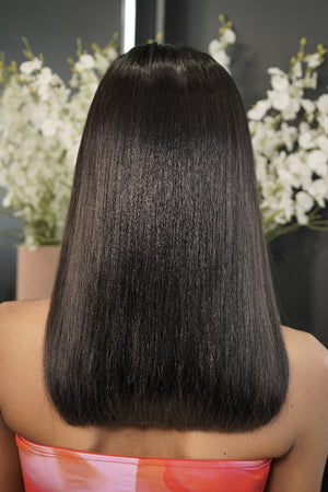 Peruvian 5x5 Straight Super Double Drawn Wig 14 Inch