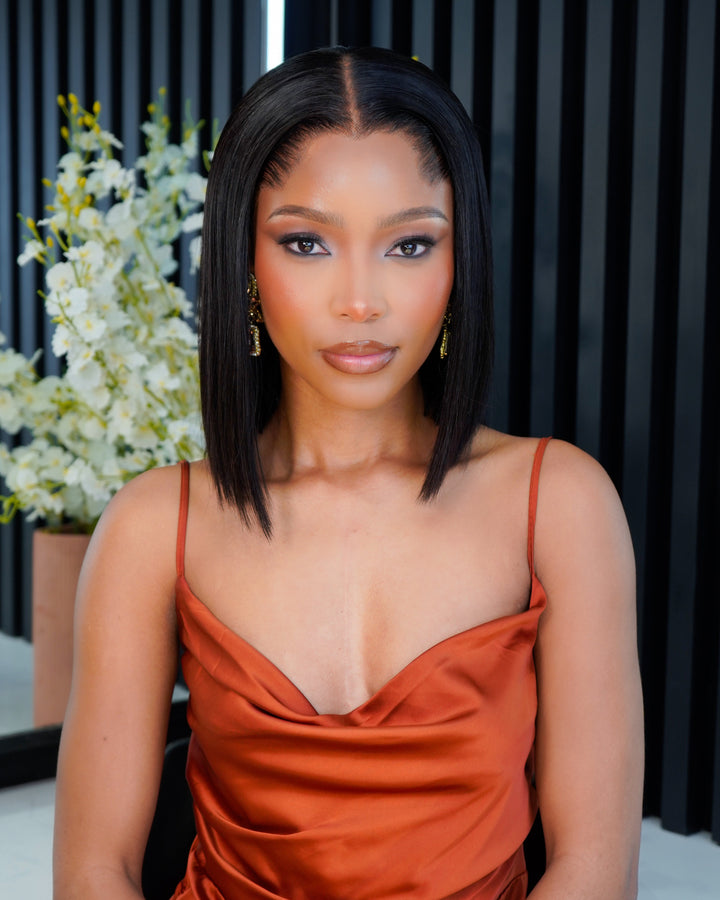LAGOS Hairline HD Peruvian Lace Frontal Wig Straight Nat 10 Inch