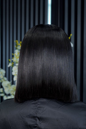 LAGOS Hairline Peruvian 5x5 Wig Straight bob 8 Inch