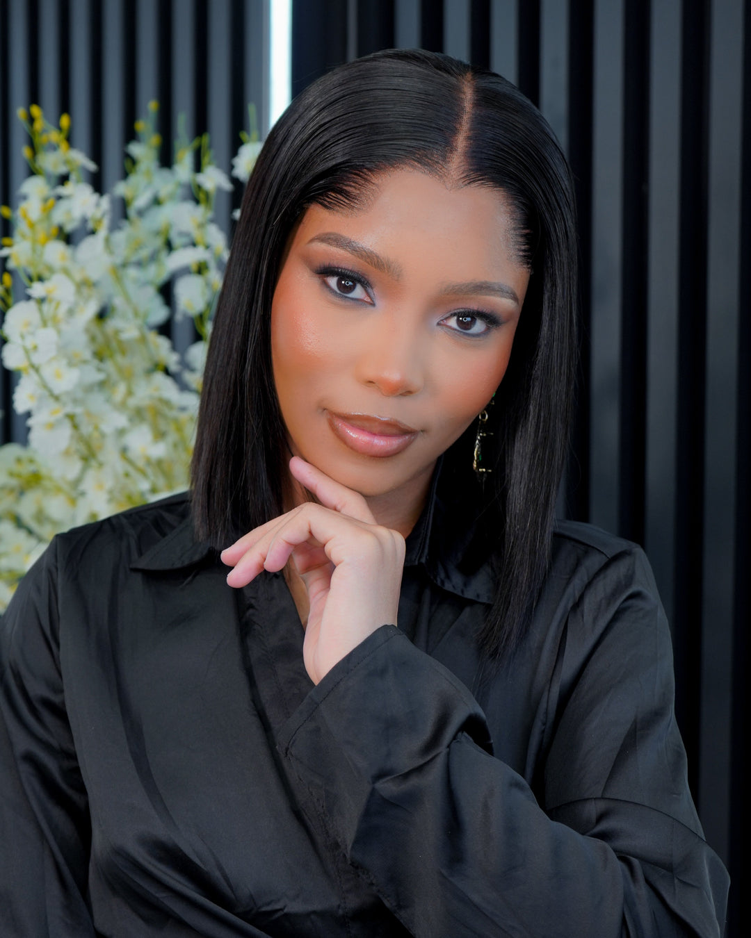 LAGOS Hairline Peruvian 5x5 Wig Straight bob 8 Inch