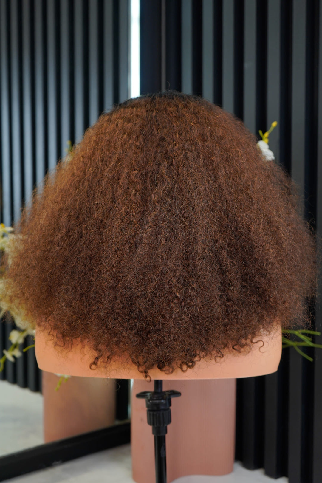 Brazilian Lace Wig  5x5 Deep Curl Col 1B4 18 Inch