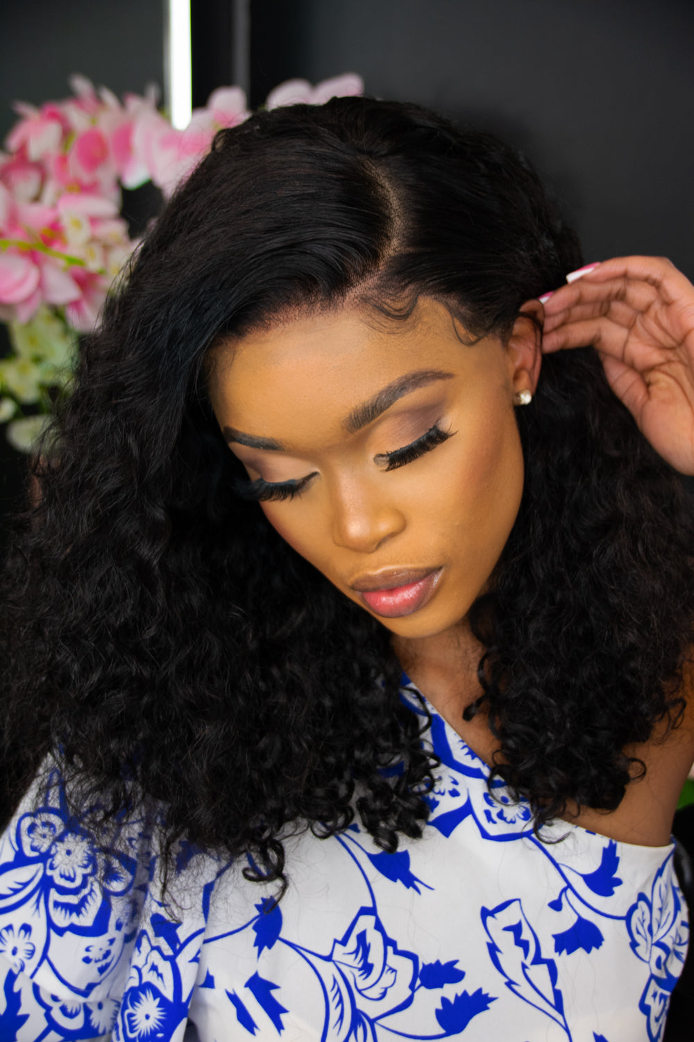 Brazilian T- Part Wig Water Curl - 14"