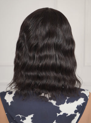 Brazilian Full Cap Fringe Loose Deep Nat 12 inch