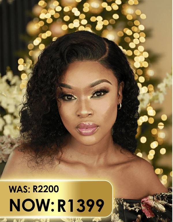 Brazilian Lace Front Wig Deep Wave - 1B - 10"