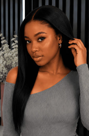 Drawstring Pre-Cut Peruvian 13x4 Lace Wig - Straight