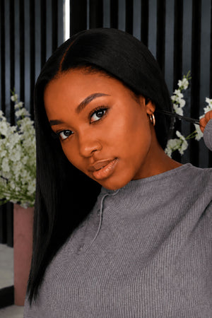 Drawstring Pre-Cut Peruvian 13x4 Lace Wig - Straight
