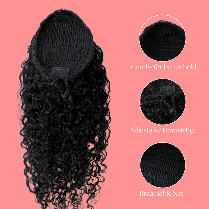 Brazilian Draw String Ponytail Jerry Curl