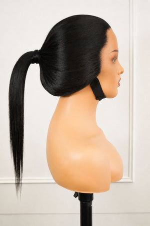 Pre Cut Peruvian 13x4 Drawstring Lace Wig Straight