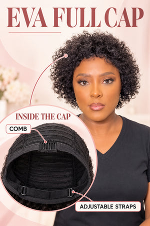 2 for 1 Brazilian Wig Combo | Straight 8″ Bob + Eva Curly Wig