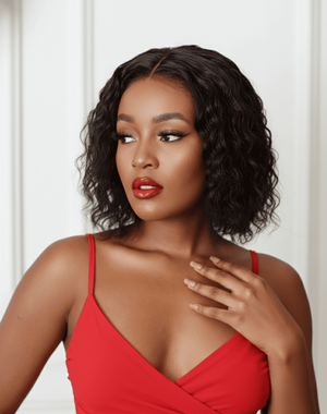 Brazilian Lace Front Wig - Water Wave 8''