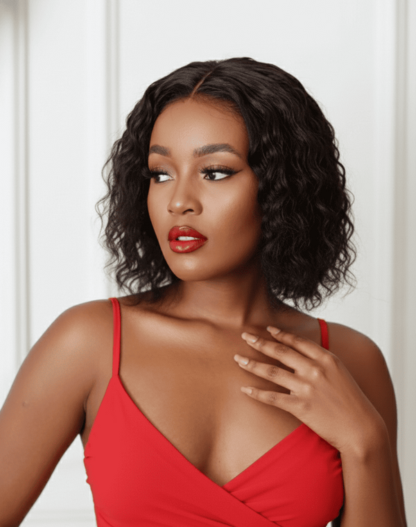 Brazilian Lace Front Wig - Water Wave 8''