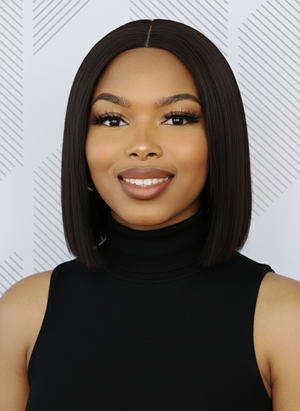 Brazilian Middle Part Wig - Straight - 8"