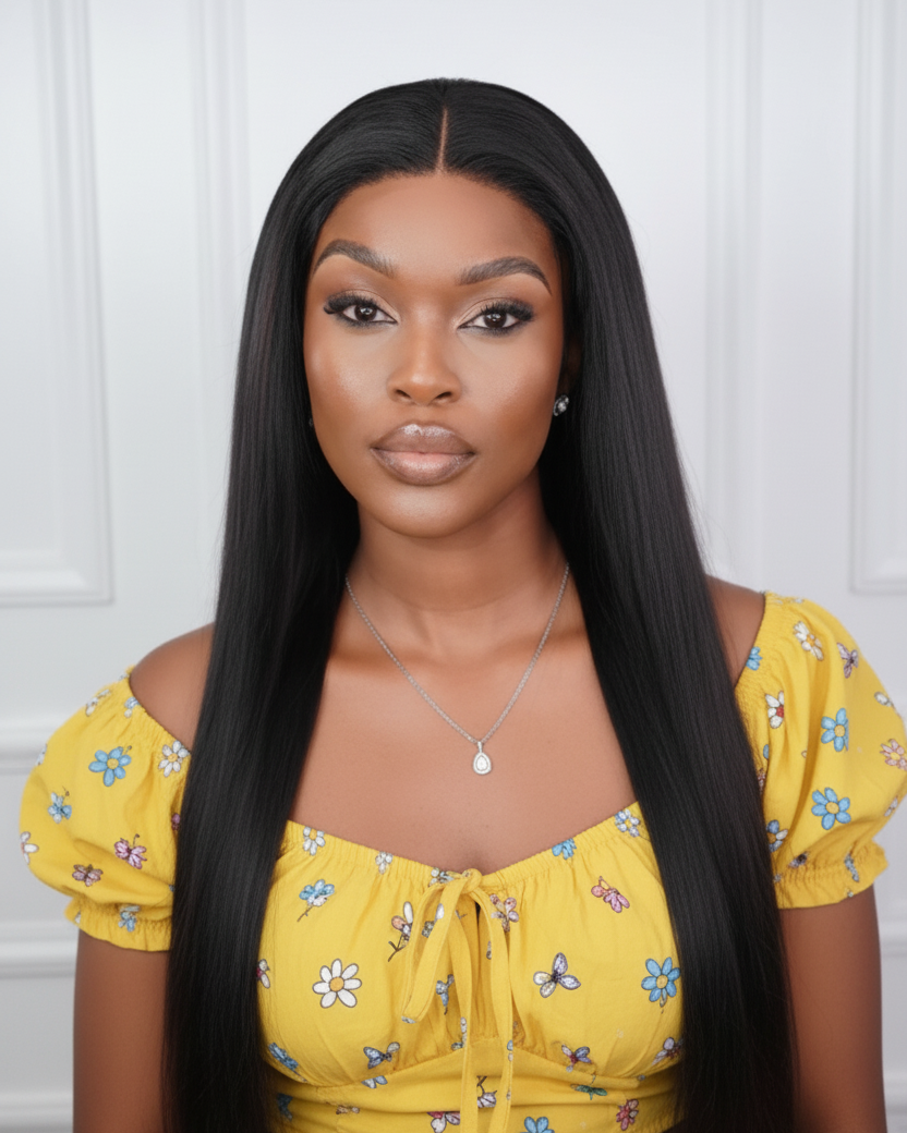 Brazilian 4x4 Straight Wig 18 inch and Eva