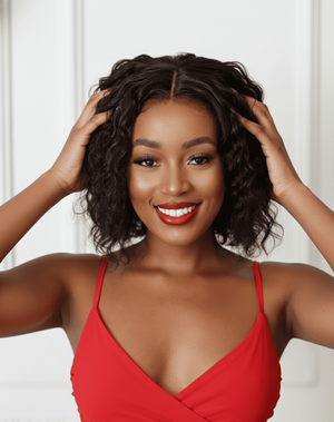 Brazilian Lace Front Wig - Water Wave 8''