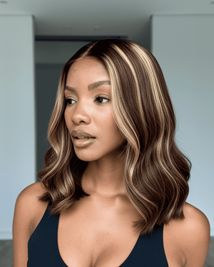 Peruvian HD 2x6 Lace Wig - Kimmie - Balayage - 12"