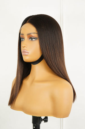Peruvian HD 4x4 Straight Bob Wig T1B24 14 Inch