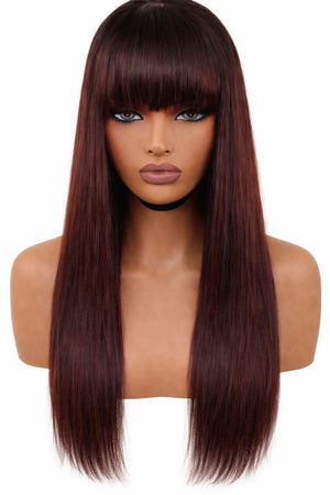 Peruvian 6x4 Pre Cut Straight Fringe Hazelnut 16 Inch