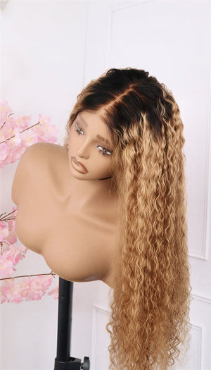 Peruvian HD Lace Frontal Wig Water Wave NC30 26 Inch