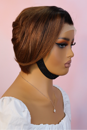 Brazilian 13x4 Lace Frontal Wig Pixie Cut Col