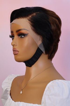 Brazilian 13x4 Lace Frontal Wig Pixie Cut Col