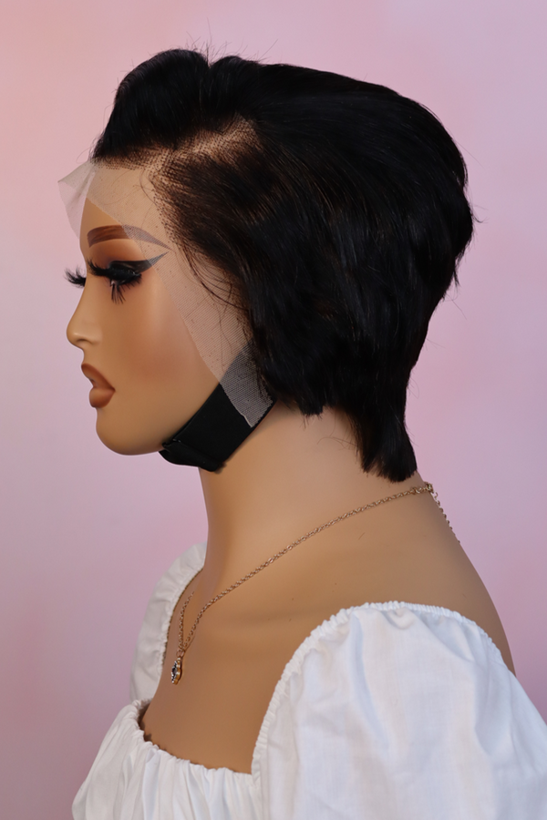 Brazilian 13x4 Lace Frontal Wig Pixie Cut Col