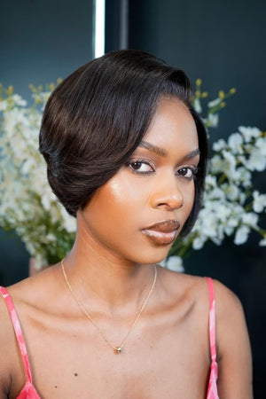 Peruvian Lace Frontal Pixie Style Adele 8 inch