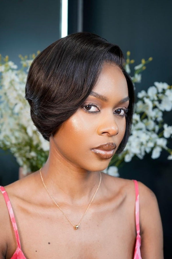 Peruvian Lace Frontal Pixie Style Adele 8 inch