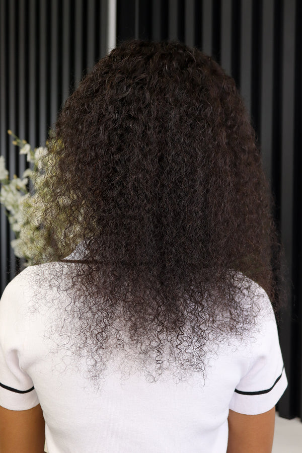 Jerry Curl Natural Black Clip In Ponytail