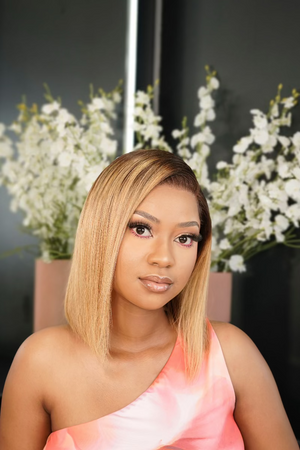 Brazilian Lace Frontal Wig Straight Col T230 12 inch