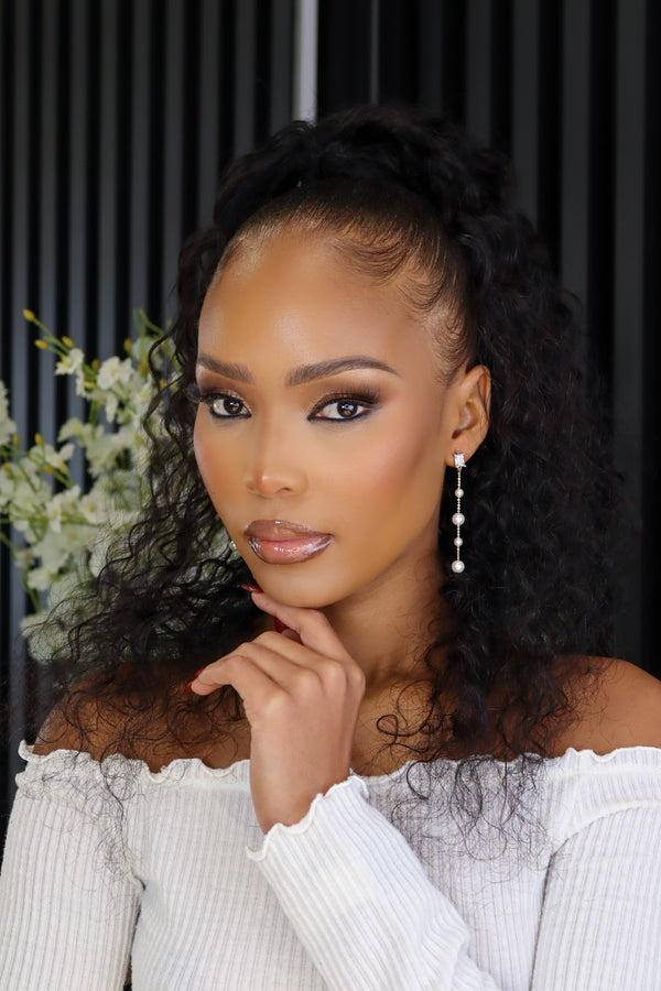 Brazilian Draw String Ponytail Water Wave