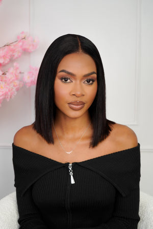 PreGlam Brazilian 4x4 Lace Wig Straight Bob