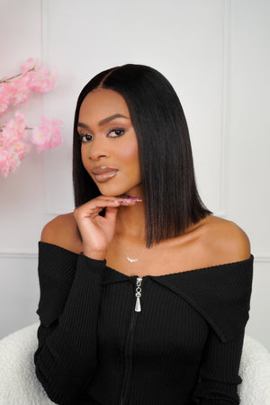 PreGlam Brazilian 4x4 Lace Wig Straight Bob