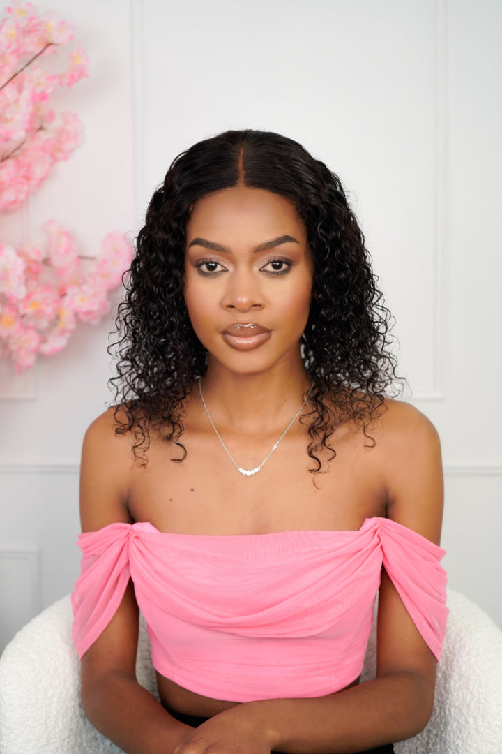 PreGlam Brazilian 4x4 Lace Wig Water Wave Bob