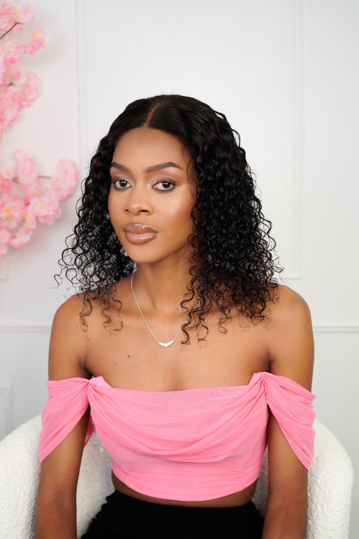 PreGlam Brazilian 4x4 Lace Wig Water Wave Bob