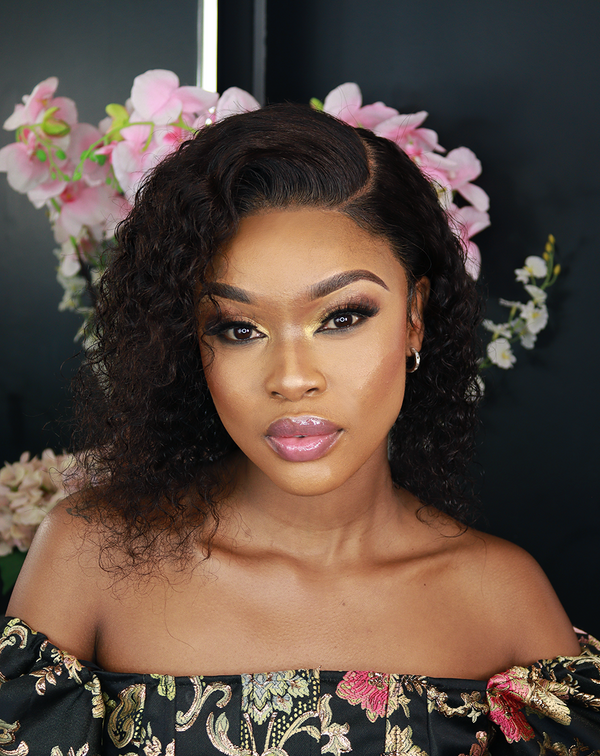 Brazilian Lace Front Wig Deep Wave - 1B - 10"