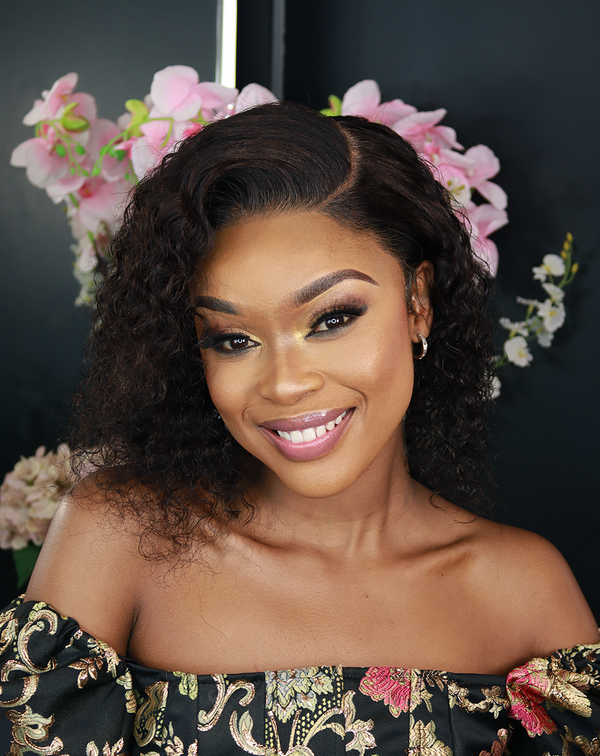 Brazilian Lace Front Wig Deep Wave - 1B - 10"