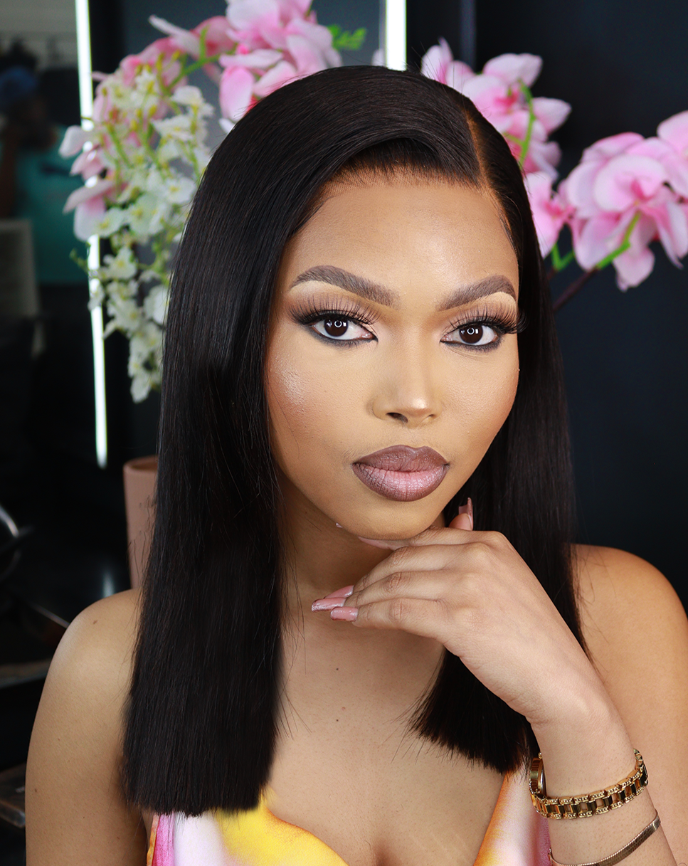 Double Drawn Peruvian Lace Front wig - Kimmie - 14"