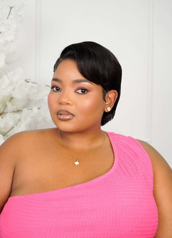 Moms Month Combo 2 - Brazilian Lace Frontal Straight Pixie and Water Curl Pixie