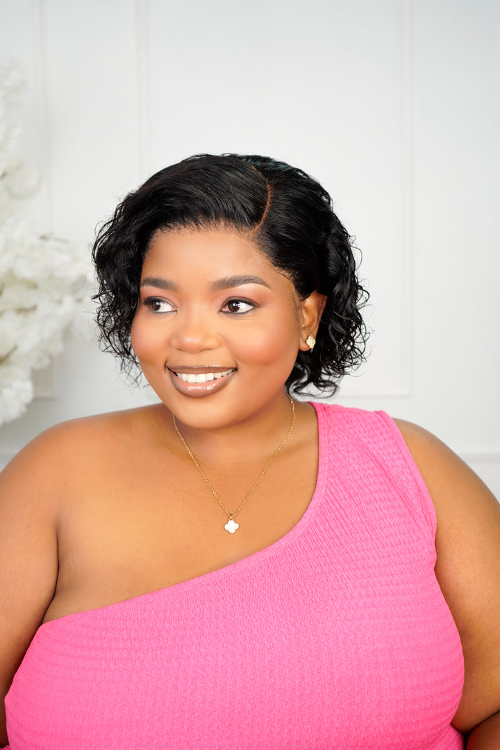 Moms Month Combo 2 - Brazilian Lace Frontal Straight Pixie and Water Curl Pixie