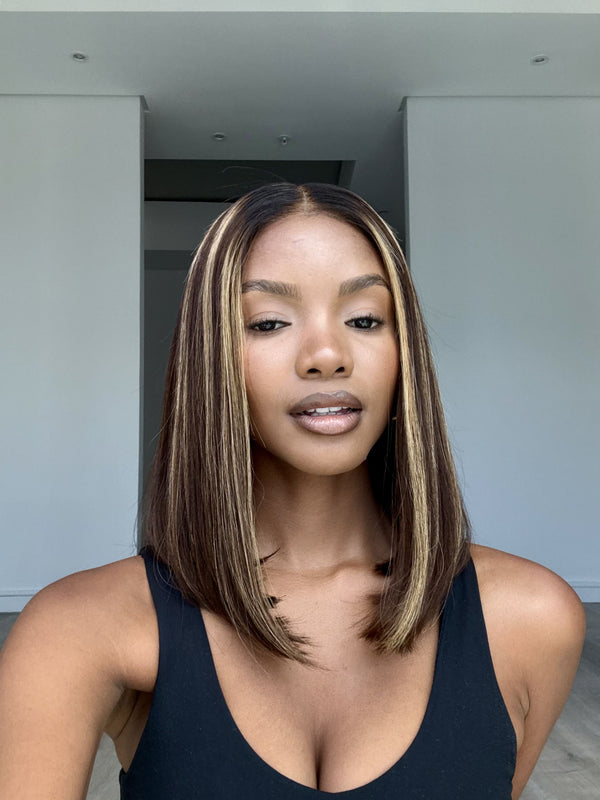 Peruvian HD 2x6 Lace Wig - Kimmie - Balayage - 12"