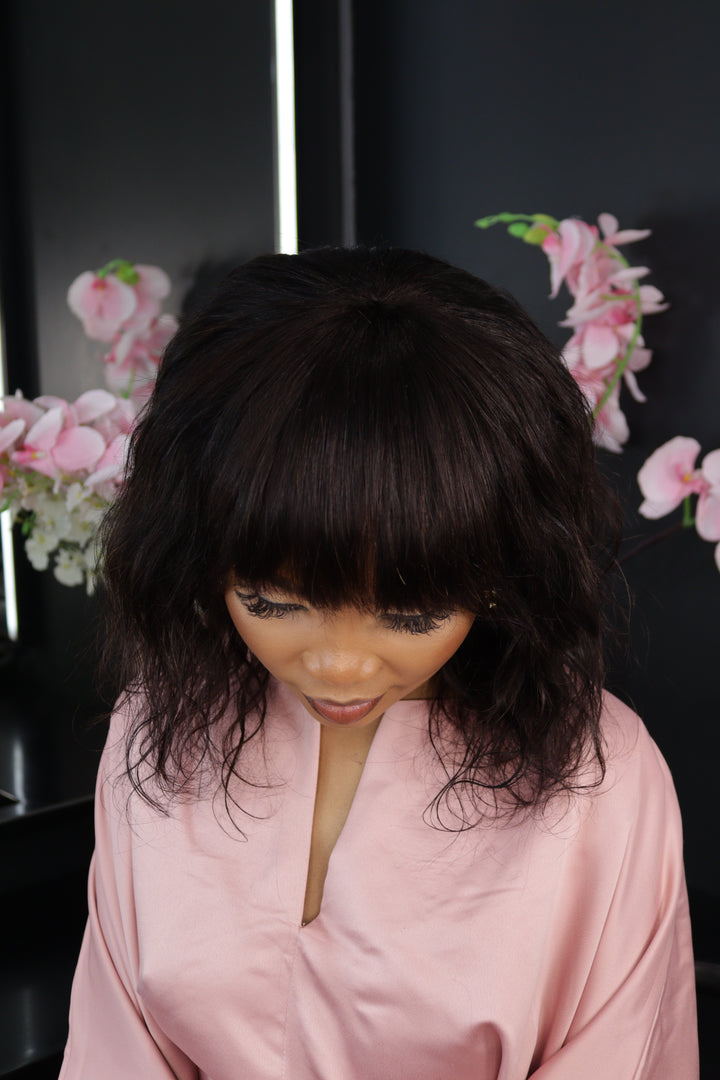 Malaysian Body Wave Lace Wig - Fringe - 10"