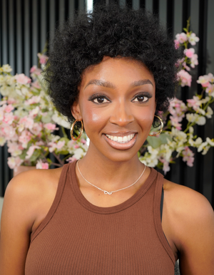 Brazilian Curly Afro full Cap 8"