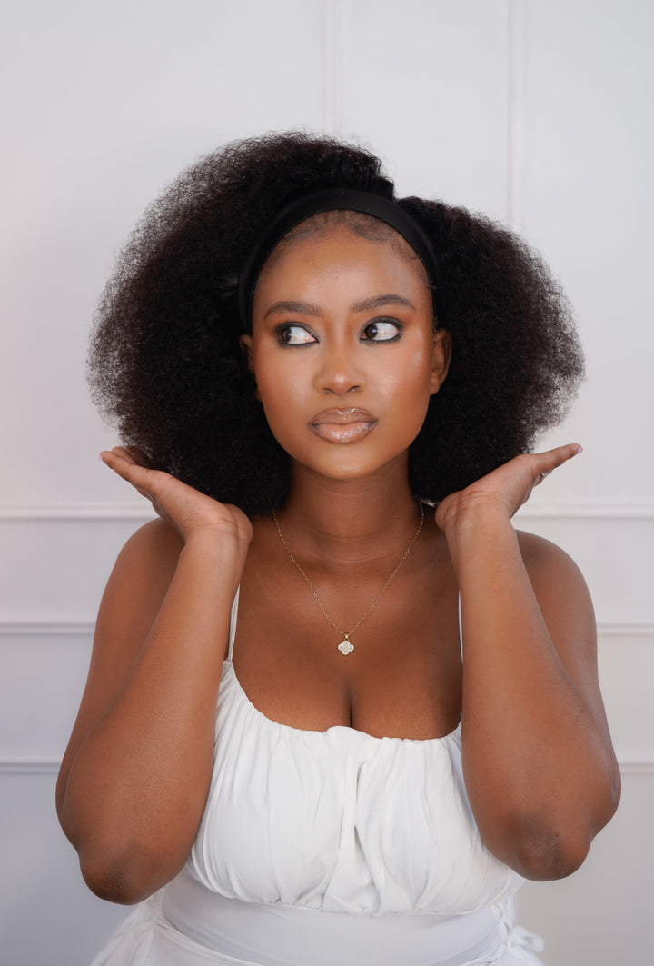 Brazilian Headband Wig - Kinky Curl - 12"