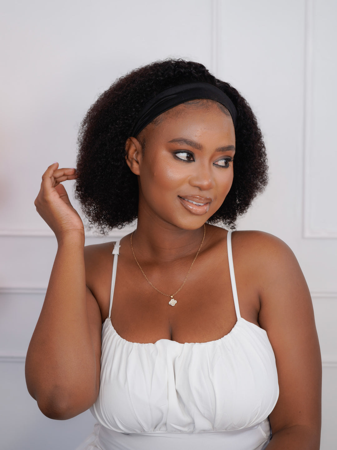 Brazilian Headband Wig - Kinky Curl - 12"
