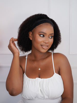 Brazilian Headband Wig - Kinky Curl - 12"