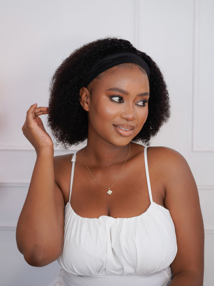 Brazilian Headband Wig - Kinky Curl - 12"