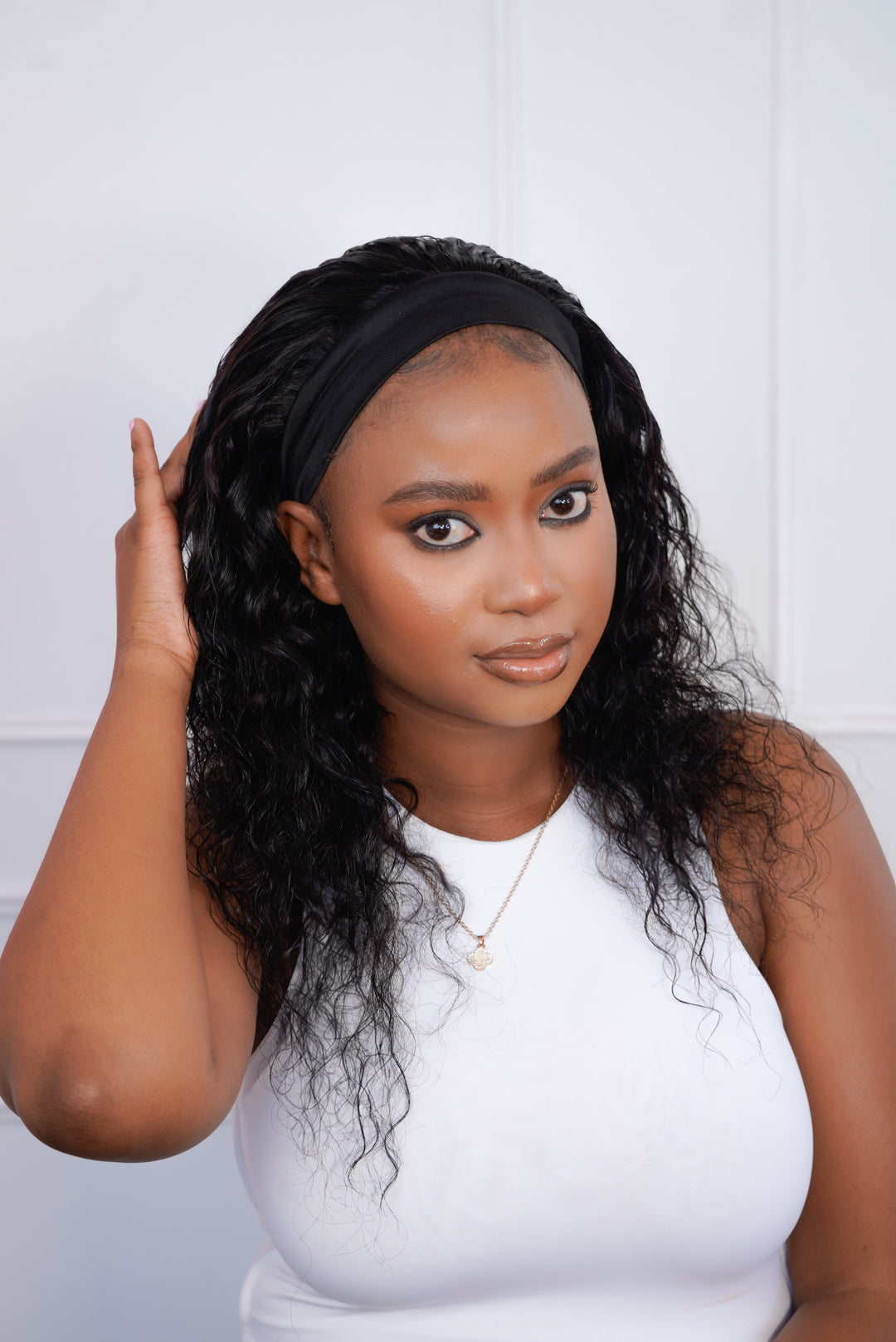 Brazilian Water Wave Headband Wig - 14"