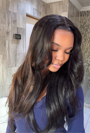 Peruvian 13x4 Lace Frontal Wig Kinky Straight