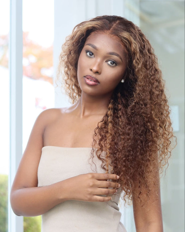 Peruvian LUX 13x4 Lace Frontal Wig Water Wave colour 427