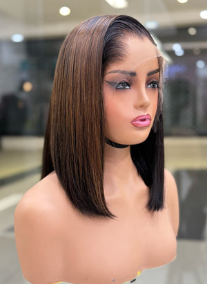 LAGOS Hairline HD Peruvian Lace Frontal Wig CC02 10 Inch